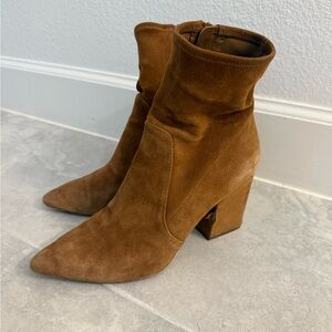 Loeffler Randall isla Brown Suede Ankle Bootie